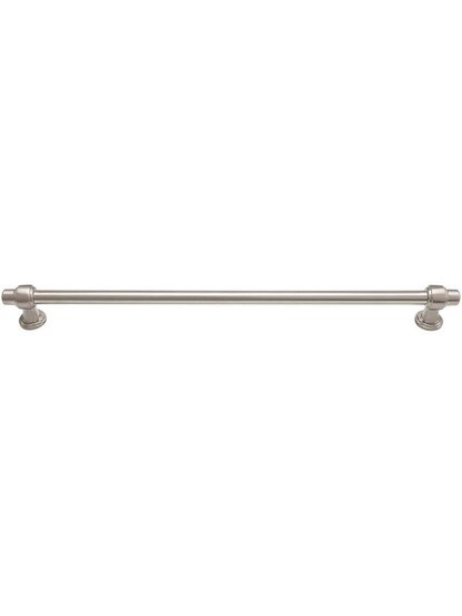Bronte Cabinet Pull 11 5/16 inch Center-to-Center in Brushed Nickel.